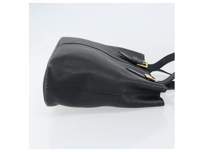 Borsa a mano in pelle nera e oro BURBERRY Auth bs31757 Nero D'oro - vista 3