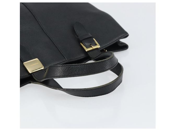 Borsa a mano in pelle nera e oro BURBERRY Auth bs31757 Nero D'oro - vista 7