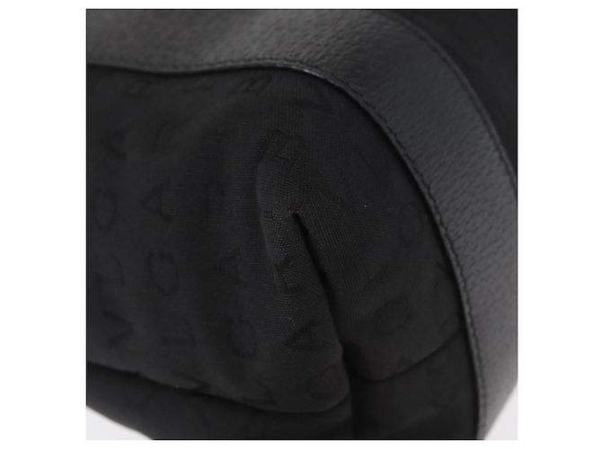 Bulgari Borsa Tote BVLGARI Logo Mania in tela nera e argento autentica 156876 - vista 15