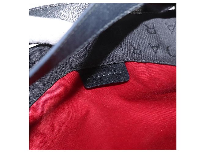 Bulgari Borsa Tote BVLGARI Logo Mania in tela nera e argento autentica 156876 - vista 17