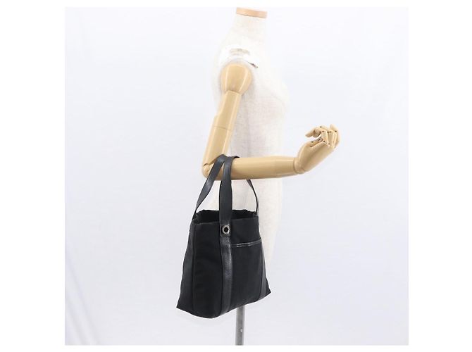 Bulgari Borsa Tote BVLGARI Logo Mania in tela nera e argento autentica 156876 - vista 23