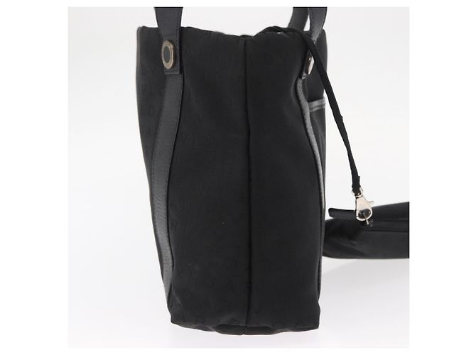 Bulgari Borsa Tote BVLGARI Logo Mania in tela nera e argento autentica 156876 - vista 4