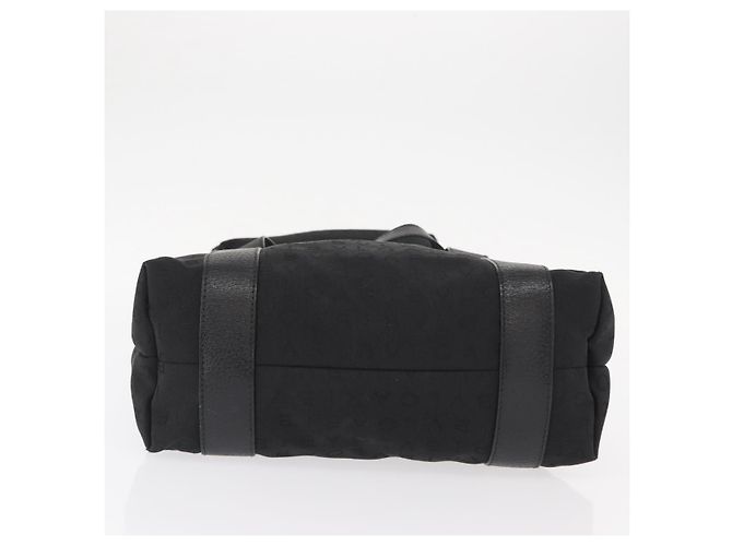 Bulgari Borsa Tote BVLGARI Logo Mania in tela nera e argento autentica 156876 - vista 5