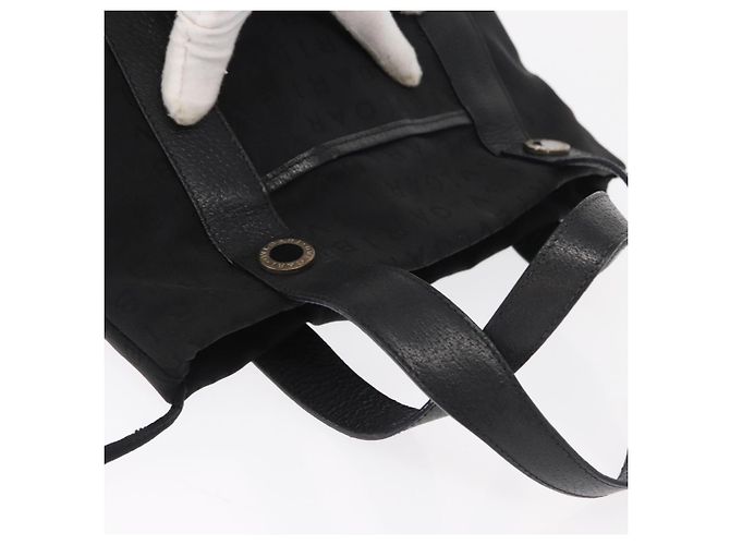 Bulgari Borsa Tote BVLGARI Logo Mania in tela nera e argento autentica 156876 - vista 6