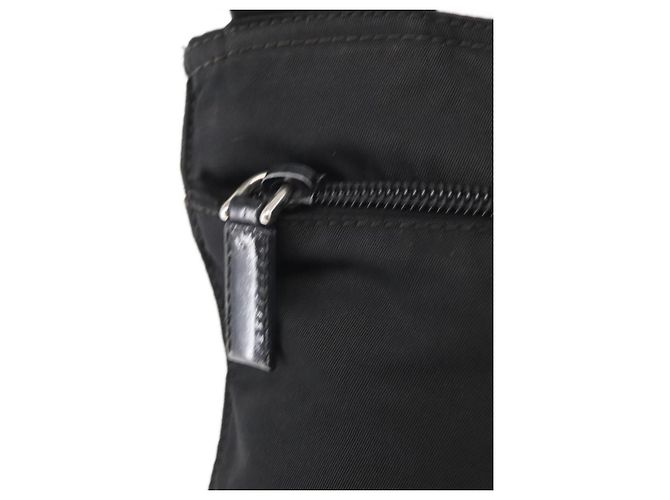 Borsa a Spalla PRADA Nylon Nero Argento Autentica am9977 - vista 19