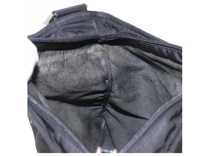 Borsa a Spalla PRADA Nylon Nero Argento Autentica am9977 - vista 20