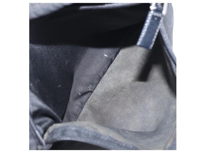 Borsa a Spalla PRADA Nylon Nero Argento Autentica am9977 - vista 22