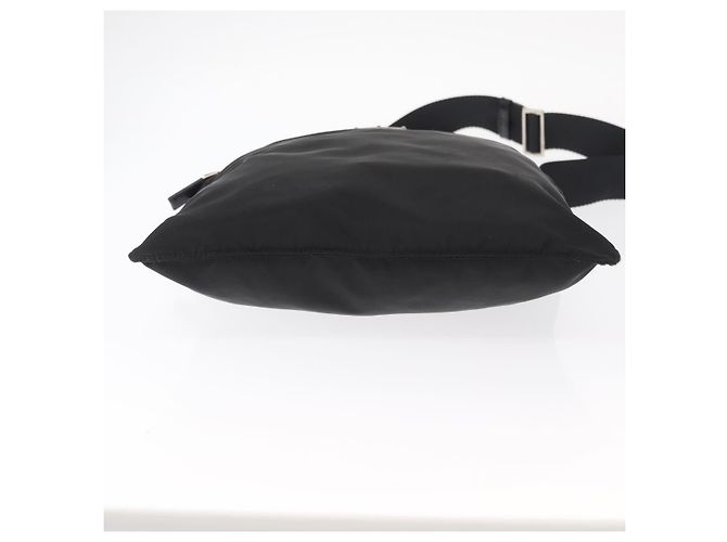 Borsa a Spalla PRADA Nylon Nero Argento Autentica am9977 - vista 5