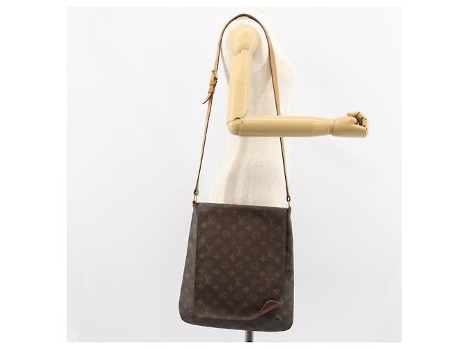 LOUIS VUITTON Borsa a Spalla Monogram Musette Tango con Tracolla Lunga M51388 Auth BA9065 Monogramma - vista 21