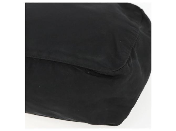 PRADA Borsa a mano in nylon nero argento Auth ar13896 - vista 9