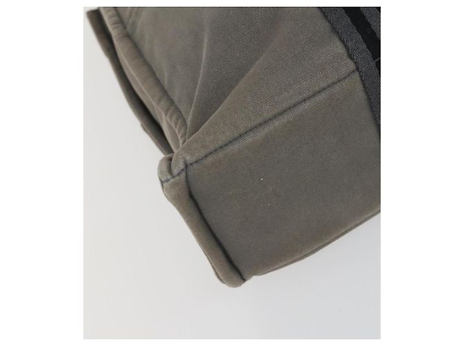 Hermès HERMES Fourre Tout MM Tote Bag aus Canvas 2 Set Grau Schwarz Auth mr1736 Braun - Ansicht 16