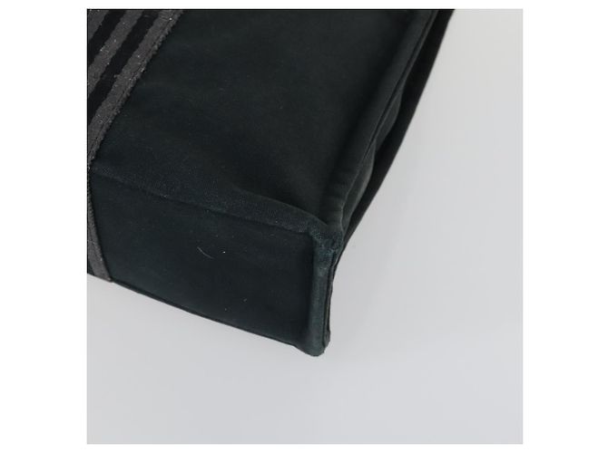 Hermès HERMES Fourre Tout MM Tote Bag aus Canvas 2 Set Grau Schwarz Auth mr1736 Braun - Ansicht 8