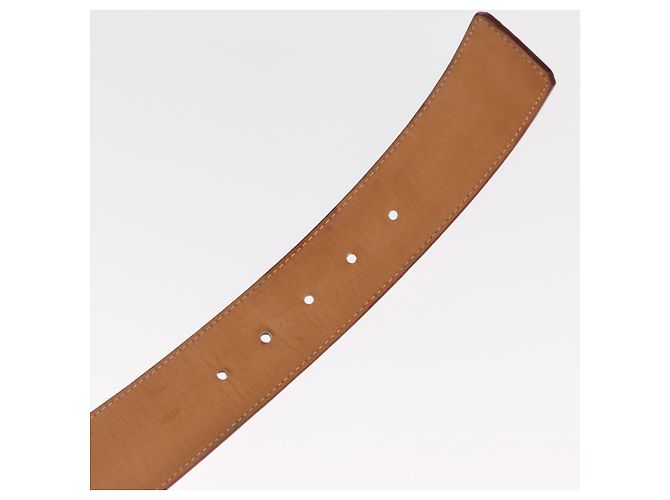 LOUIS VUITTON Multicolor Ceinture LV Printed Initials Studs M6909 Auth 159470V White - view 21