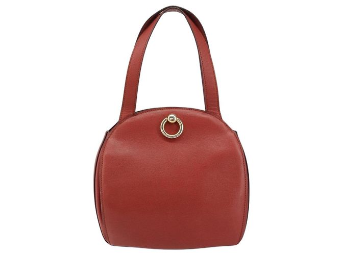 Céline Borsa a mano CELINE in pelle rossa e oro Auth bs32099 Rosso D'oro - vista 13