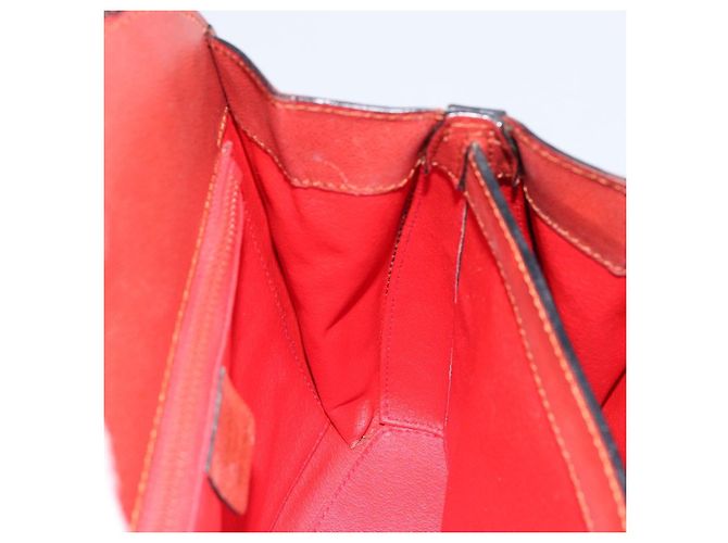 Céline Borsa a mano CELINE in pelle rossa e oro Auth bs32099 Rosso D'oro - vista 19