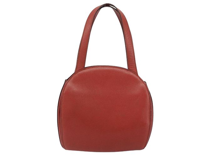 Céline Borsa a mano CELINE in pelle rossa e oro Auth bs32099 Rosso D'oro - vista 2