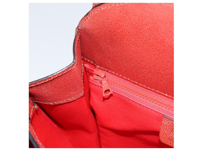 Céline Borsa a mano CELINE in pelle rossa e oro Auth bs32099 Rosso D'oro - vista 21