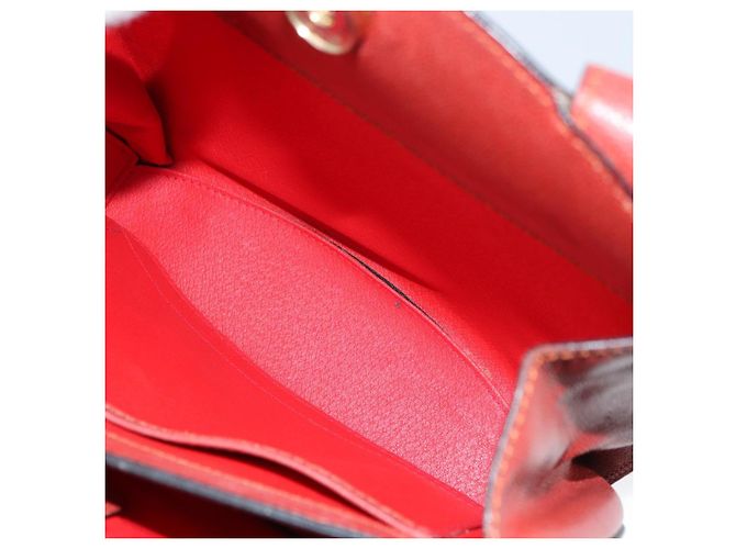 Céline Borsa a mano CELINE in pelle rossa e oro Auth bs32099 Rosso D'oro - vista 22