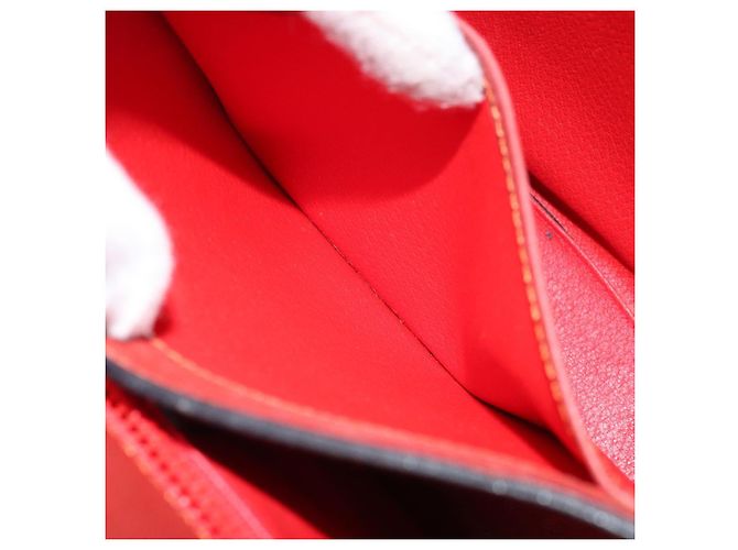 Céline Borsa a mano CELINE in pelle rossa e oro Auth bs32099 Rosso D'oro - vista 23