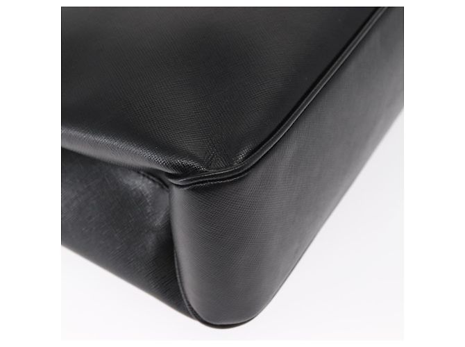 Borsa Tote Gancini in pelle nera e oro Salvatore Ferragamo Auth 158712 Nero D'oro - vista 12