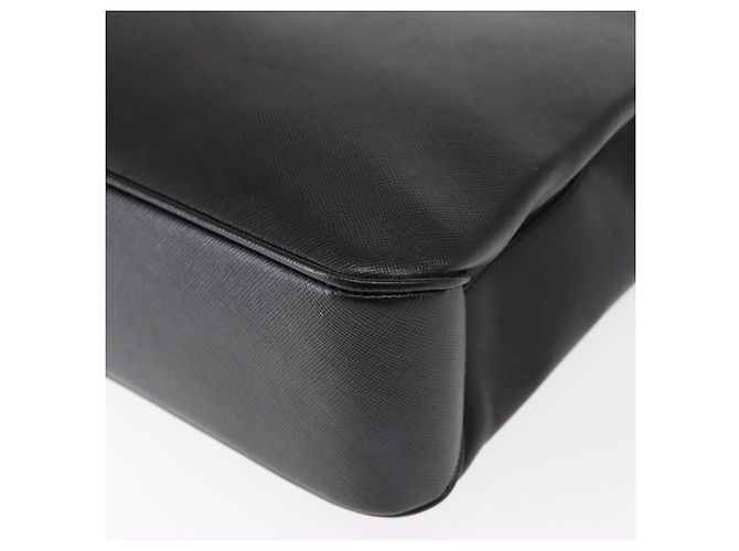 Borsa Tote Gancini in pelle nera e oro Salvatore Ferragamo Auth 158712 Nero D'oro - vista 13