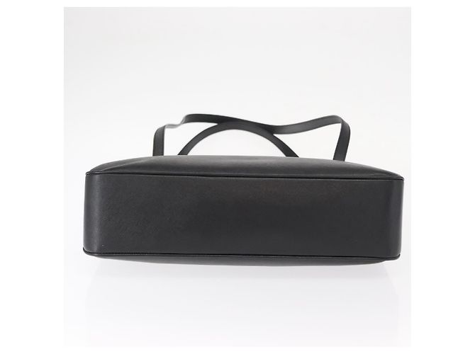 Borsa Tote Gancini in pelle nera e oro Salvatore Ferragamo Auth 158712 Nero D'oro - vista 9