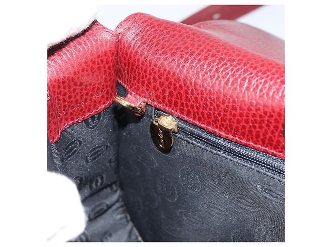 Borsa a Spalla Cartier in Pelle Bordeaux Oro Auth 160732 D'oro Bordò - vista 20