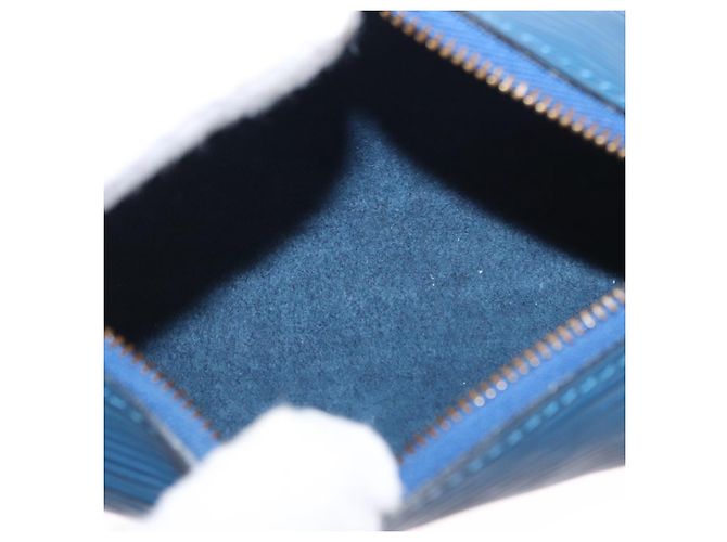 LOUIS VUITTON Pochette Soufflot Epi Blu LV Auth ep12199 - vista 11