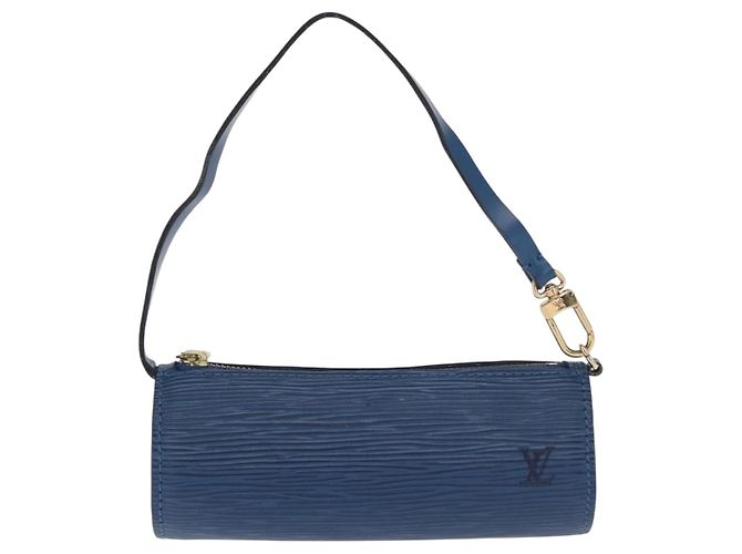 LOUIS VUITTON Pochette Soufflot Epi Blu LV Auth ep12199 - vista 13