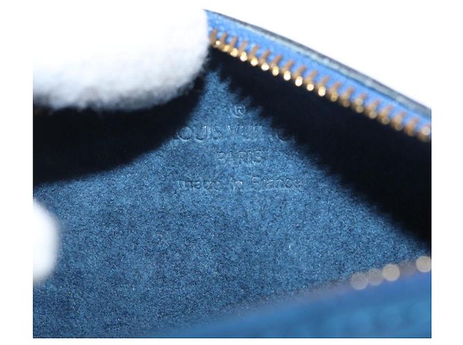 LOUIS VUITTON Pochette Soufflot Epi Blu LV Auth ep12199 - vista 18