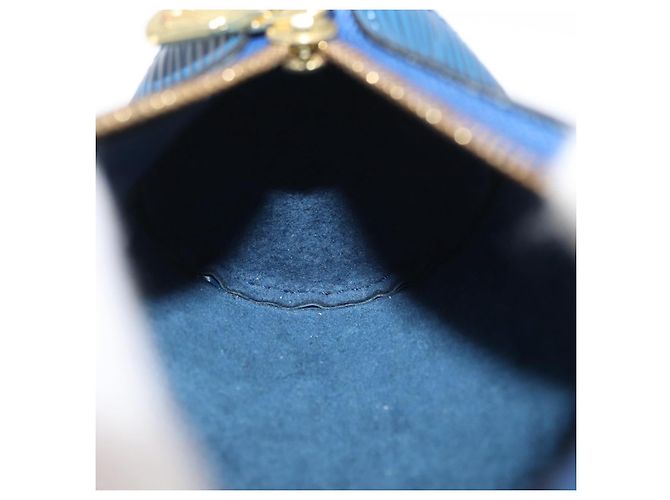 LOUIS VUITTON Pochette Soufflot Epi Blu LV Auth ep12199 - vista 19