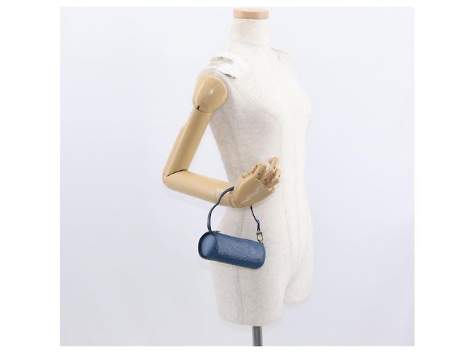 LOUIS VUITTON Pochette Soufflot Epi Blu LV Auth ep12199 - vista 21