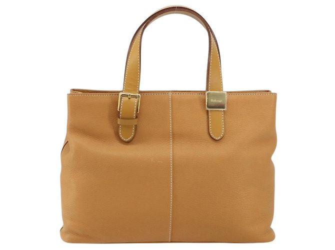 Autre Marque Borsa Tote in Pelle Beige Oro Burberrys Auth 160726 D'oro - vista 13