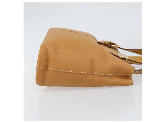 Autre Marque Borsa Tote in Pelle Beige Oro Burberrys Auth 160726 D'oro - vista 3