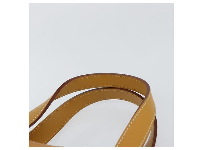 Autre Marque Borsa Tote in Pelle Beige Oro Burberrys Auth 160726 D'oro - vista 8