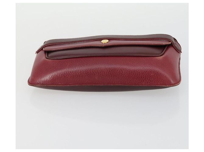 Cartier Borsa Clutch in Pelle 2 Pezzi Bordeaux Auth 156742 Bordò - vista 13
