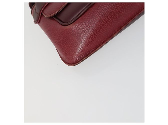 Cartier Borsa Clutch in Pelle 2 Pezzi Bordeaux Auth 156742 Bordò - vista 14