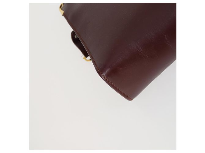 Cartier Borsa Clutch in Pelle 2 Pezzi Bordeaux Auth 156742 Bordò - vista 7