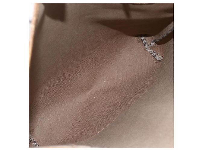 Borsa tote in PVC beige e oro della linea Sherry GG Plus Supreme di GUCCI Auth 158364 D'oro - vista 16
