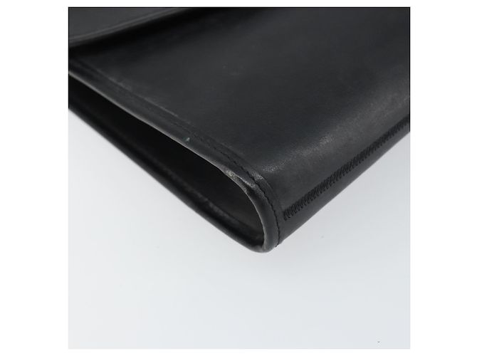 Borsa a spalla con catena Christian Dior in pelle nera e oro Auth bs31815 Nero D'oro - vista 11