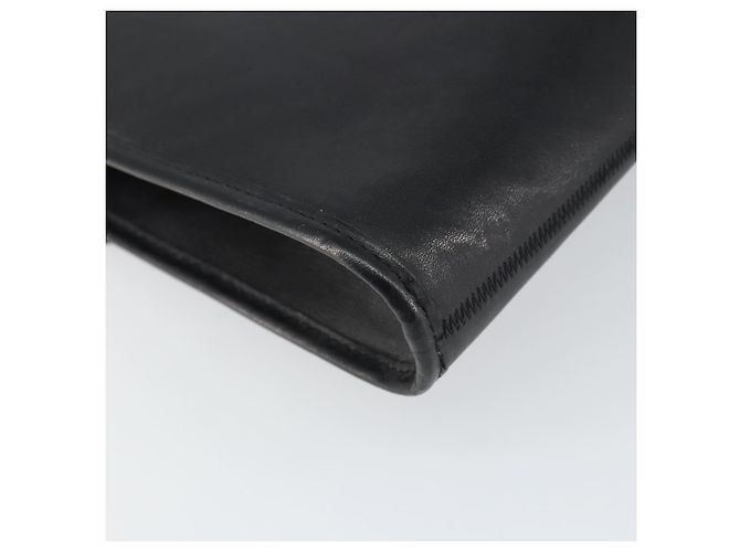 Borsa a spalla con catena Christian Dior in pelle nera e oro Auth bs31815 Nero D'oro - vista 13