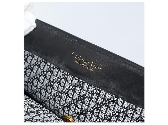 Borsa a spalla con catena Christian Dior in pelle nera e oro Auth bs31815 Nero D'oro - vista 19