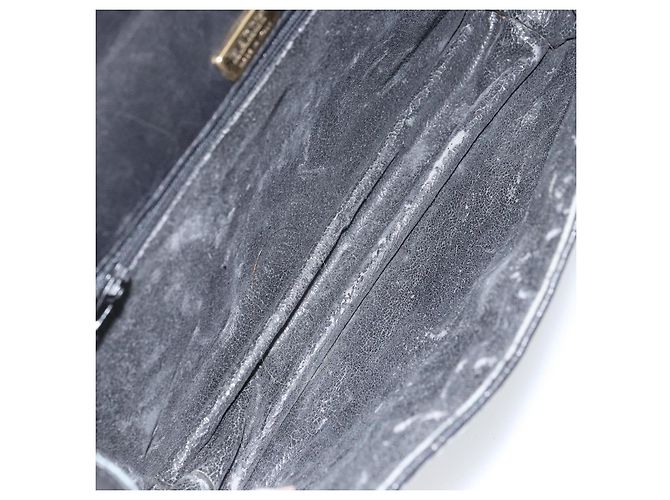 BALLY Borsa a mano in pelle nera e oro Auth 158057 Nero D'oro - vista 12