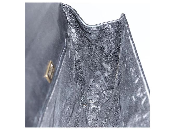 BALLY Borsa a mano in pelle nera e oro Auth 158057 Nero D'oro - vista 19