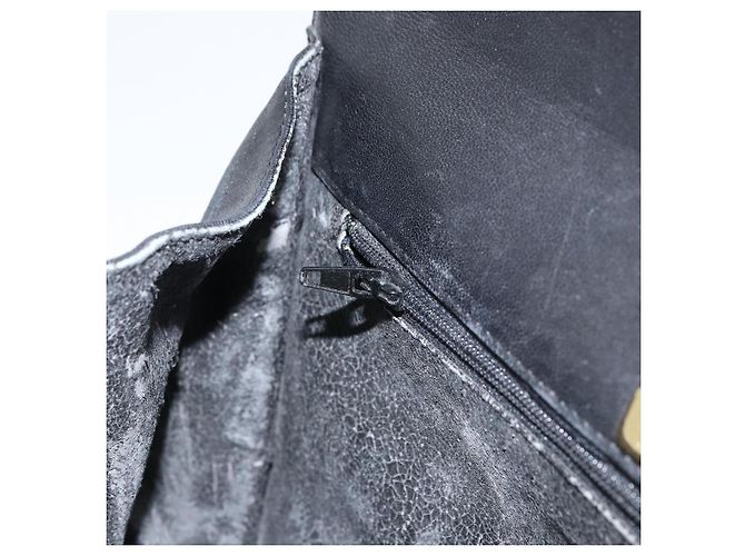 BALLY Borsa a mano in pelle nera e oro Auth 158057 Nero D'oro - vista 21