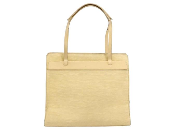 LOUIS VUITTON Borsa Tote Epi Croisette PM Vaniglia M5249A LV Auth ti3610 - vista 13