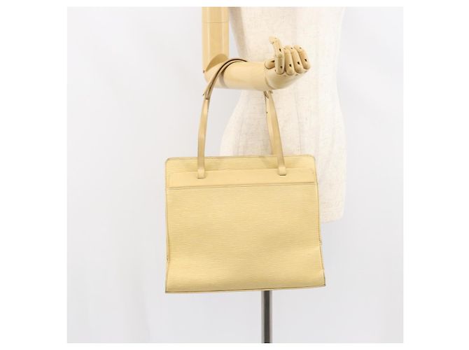 LOUIS VUITTON Borsa Tote Epi Croisette PM Vaniglia M5249A LV Auth ti3610 - vista 22