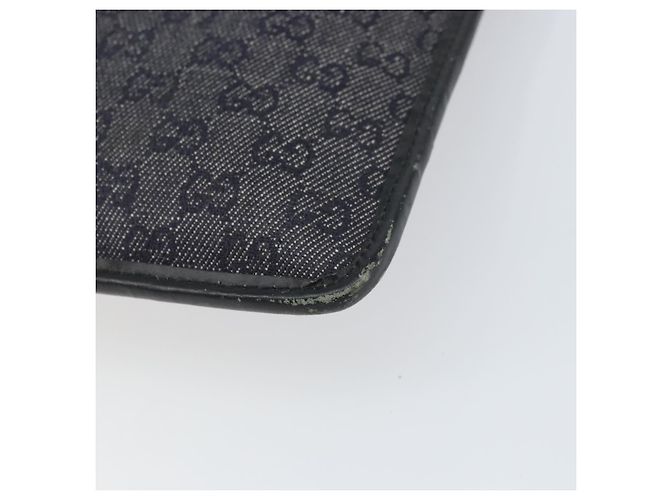 Borsa a Spalla GG Canvas Gucci Nera Argento 27639 Auth 148585 Nero - vista 12