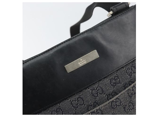 Borsa a Spalla GG Canvas Gucci Nera Argento 27639 Auth 148585 Nero - vista 14