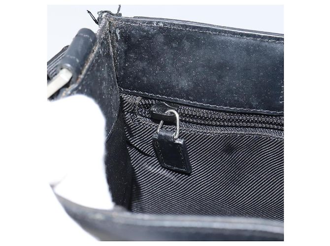 Borsa a Spalla GG Canvas Gucci Nera Argento 27639 Auth 148585 Nero - vista 20